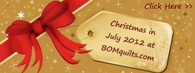 "Christmas in July 2012" Original Quilt Patterns & Projects Designed by TK Harrison. Owner & Founder of BOMquilts.com!