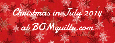 "Christmas in July 2014" Original Quilt Patterns & Projects Designed by TK Harrison. Owner & Founder of BOMquilts.com!