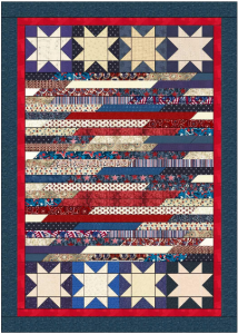 "Patriotic Mini Quilt" Free Pattern designed by Lisa Sutherland from Quilt Jubilee