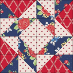 "Harry Loves Alice" 2019 Block of the Month Quilt from BOMquilts.com - Block #4 Whirlpool