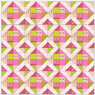 “The Original Happy Quilting Quilt-A-Long” Free Quilt Pattern designed by Melissa Corry from Happy Quilting