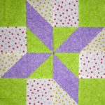 "Harry Loves Alice" 2019 Free Block of the Month Quilt from BOMquilts.com designed by TK Harrison. Block #1 - Clay's Choice. Made by Meloney F.