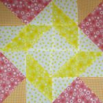 "Harry Loves Alice" 2019 Free Block of the Month Quilt from BOMquilts.com designed by TK Harrison. Block #4 - Whirlpool. Made by Meloney F.