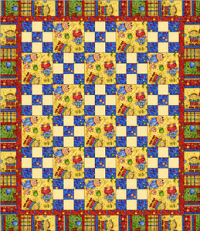 “Nine Patch Pattern” Free Charity Quilt Pattern designed & from Quilts for Kids
