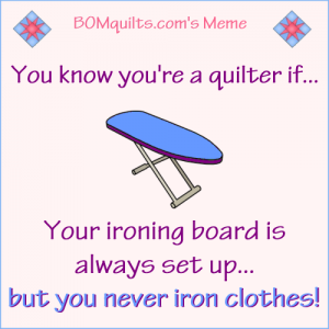 BOMquilts.com's Meme: You know you're a quilter if...!