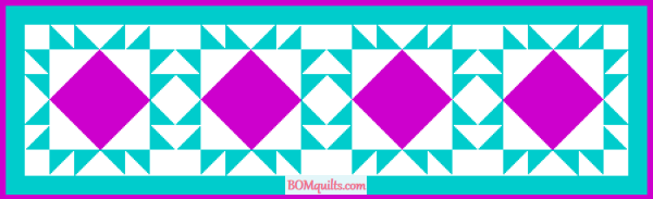 "The King's Crown Table Runner" is a Free Pattern "Christmas in July 2021" project for Week #2 at BOMquilts.com!