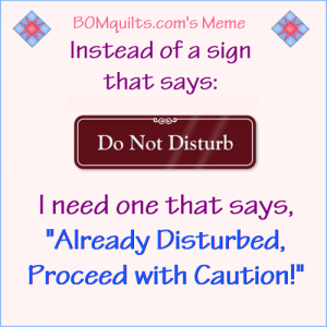 BOMquilt.com's meme: Do they make those kinds of signs? Do you need one, too?
