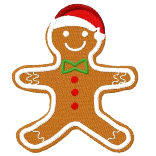 “Gingerbread” is a Free Christmas Machine Embroidery Design from EmbroIdnew