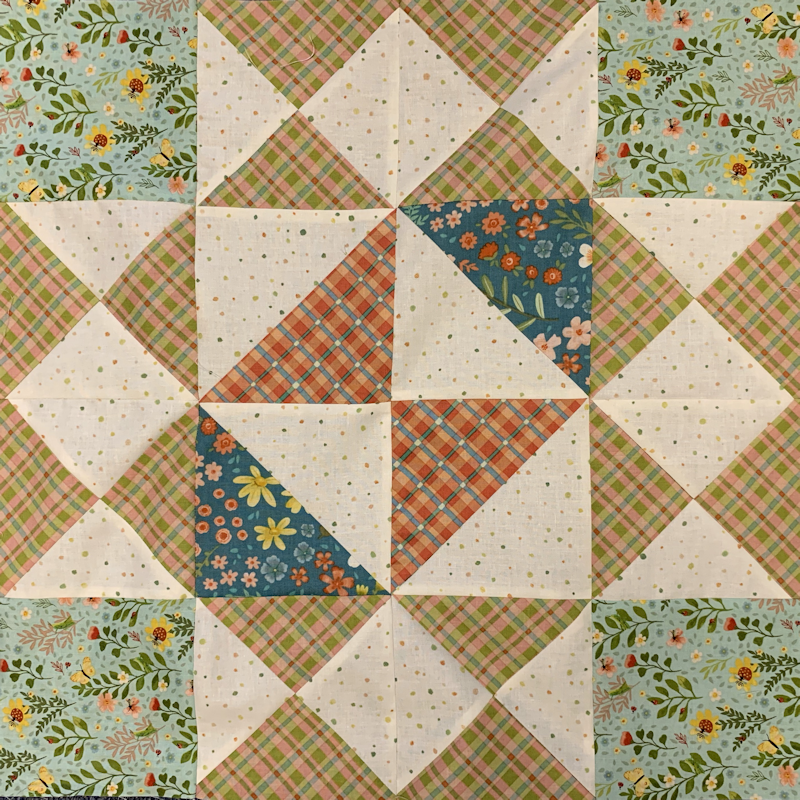 "Girl's Favorite Block #3 & #4" Quilt Block made by Jean G.