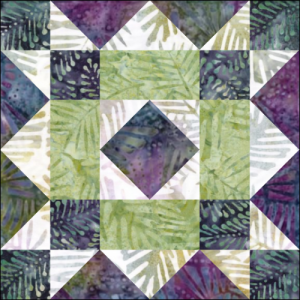 Morning Glory Center Quilt Block is a Free Pattern for a 13" quilt block at BOMquilts.com! It's a quilt block that's a part of the 2022 "Majestic Beauty" BOM Quilt!