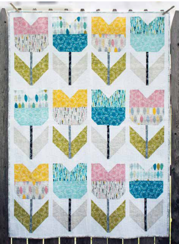"Amsterdam" is a Free Easter Quilt Pattern designed by Michelle Engel Bencsko from Cloud 9 Fabrics!
