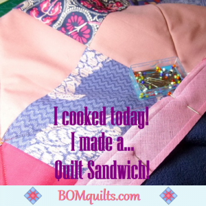BOMquilts.com's meme: My cooking skills are improving day by day! Yours can too if you follow my lead!