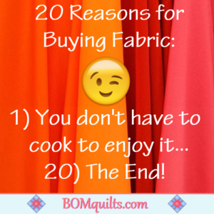 BOMquilts.com's Meme: Who cares about #2-19? I sure don't! Not as long as someone else is cooking in the kitchen!