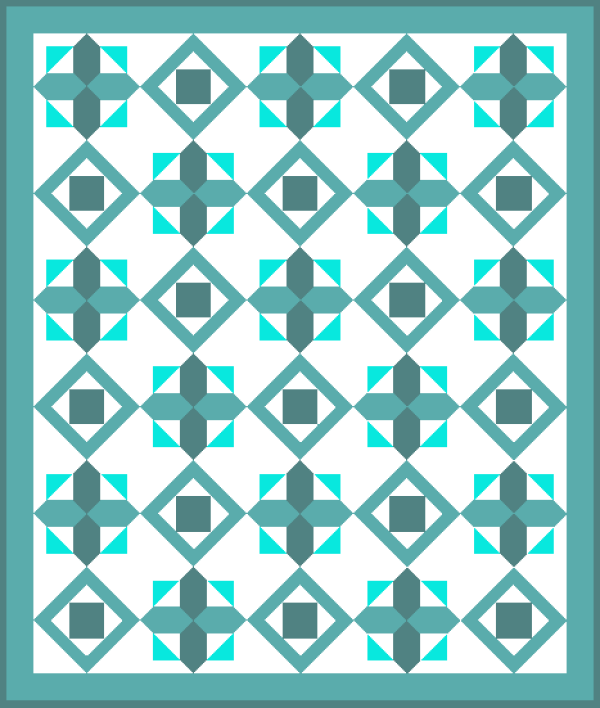 "Empirical Quilt" is a "Free Christmas in July 2022" Pattern designed by TK Harrison from BOMquilts.com!