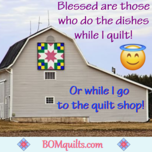 BOMquilts.com's Meme: I'm blessed with a lot of things! Especially if they take a load off of me so I can quilt!