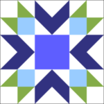 Blueberry Quilt Block is a Free Pattern for a 12" quilt block at QuiltTherapy.com!
