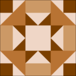French Silk Pie Quilt Block is a Free Pattern for a 12" quilt block at QuiltTherapy.com!