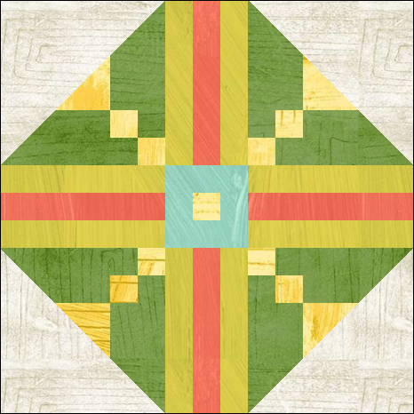 Log Cabin Cactus Quilt Block is a Free Pattern for an 12" finished quilt block at BOMquilts.com! It's a quilt block that's a part of the 2023 "Log Cabin Love" BOM Quilt!