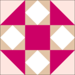 Raspberry Cheesecake Quilt Block is a Free Pattern for a 12" quilt block at QuiltTherapy.com!