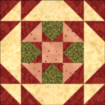 A Dandy Quilt Block is a Free Pattern for an 15" finished quilt block at BOMquilts.com! It's a quilt block that's a part of the 2023 "Everything is Coming up Roses" BOM Quilt!