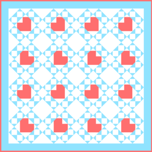 "Mary's Heart Lap Quilt," that is for Week #2 of the free "Christmas in July 2023" lap quilt patterns, has been revealed at BOMquilts.com! Designed by TK Harrison - Owner of BOMquilts.com!