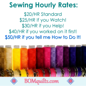 BOMquilts.com's Meme: Nothing aggravates me more, than someone looking over my shoulder, while I'm sewing something for them!