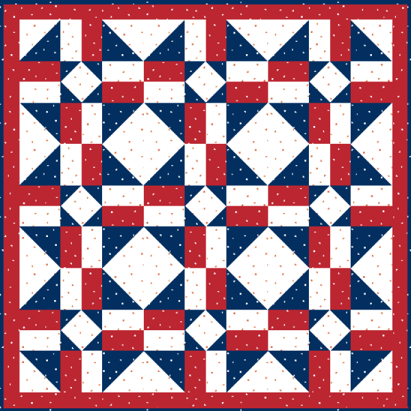 "Crossroads Charity Quilt" designed by TK Harrison for BOMquilts.com!