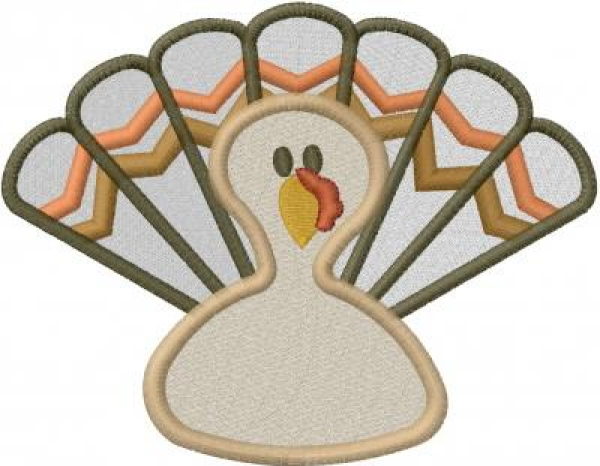 "Turkey” is a Free Thanksgiving Machine Embroidery Design designed by Machine Embroidery Designs from Ann the Gran!