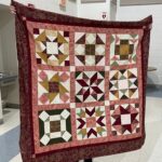 One "Quilted Kitchen Sampler" BOM quilt made by a member of the Huntington Quilt Guild! The "Quilted Kitchen Sampler" BOM quilt was designed by TK Harrison, owner of BOMquilts.com!