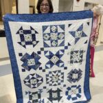 One "Quilted Kitchen Sampler" BOM quilt made by a member of the Huntington Quilt Guild! The "Quilted Kitchen Sampler" BOM quilt was designed by TK Harrison, owner of BOMquilts.com!