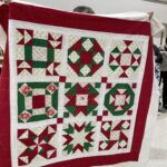 One "Quilted Kitchen Sampler" BOM quilt made by a member of the Huntington Quilt Guild! The "Quilted Kitchen Sampler" BOM quilt was designed by TK Harrison, owner of BOMquilts.com!