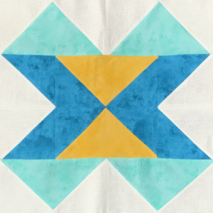 Block #4—Ribbons Quilt Block—of the 2025 "Canyon Adventures" BOM quilt designed by TK Harrison the Owner of BOMquilts.com! Made by my tester Miriam!