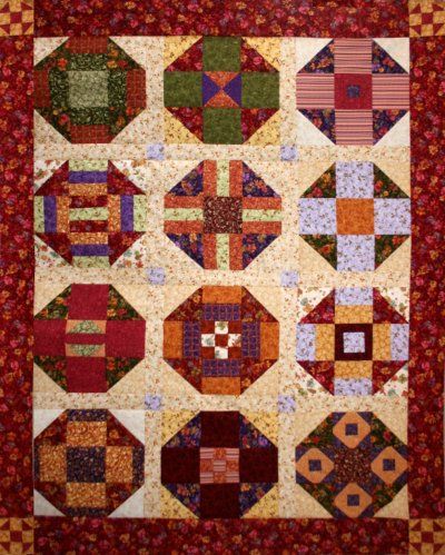 Bittersweet Churning 2012 BOM Quilt Exclusively Designed by BOMquilts.com!