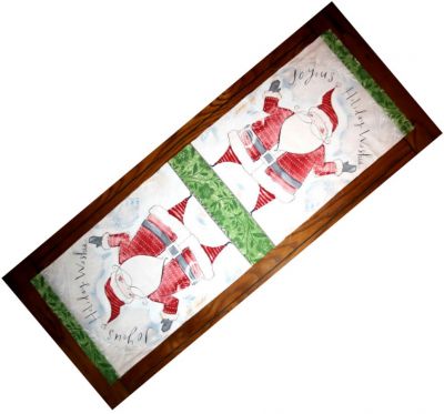 Joyous Holiday Wishes Table Runner designed by TK Harrison for BOMquilts.com
