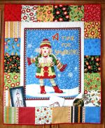 The Caroler Christmas Card Holder designed by BOMquilts.com