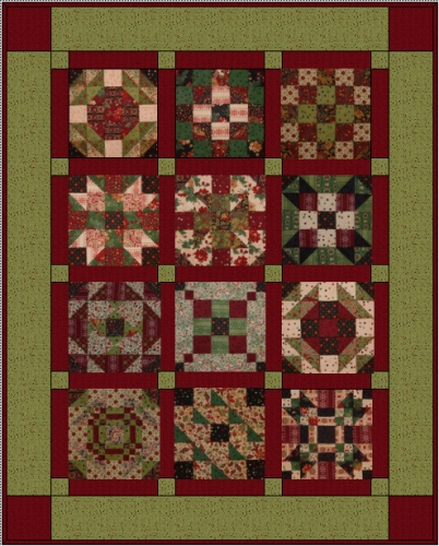"25 Days Until Christmas" A Free BOM Project from BOMquilts.com!