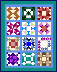 Quilted Kitchen Sampler Quilt from QuiltTherapy.com and BOMquilts.com