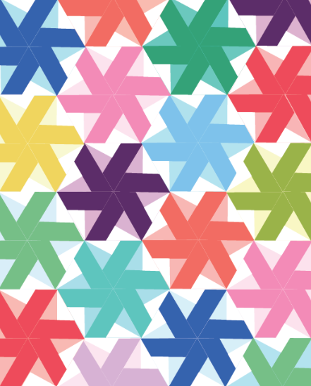 "Bloom Bloom Pow!" Free Quilt Along Pattern designed by Lee Heinrich from Freshly Pieced