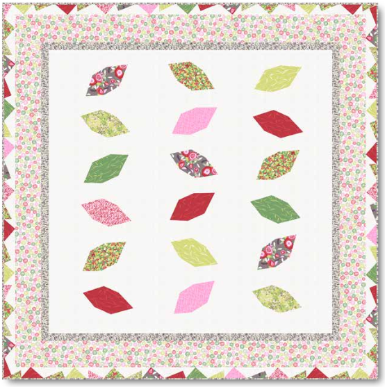 “Analee” Free Appliqué Quilt Pattern designed by Jane Dixon and Gail Kessler from Andover Quilts