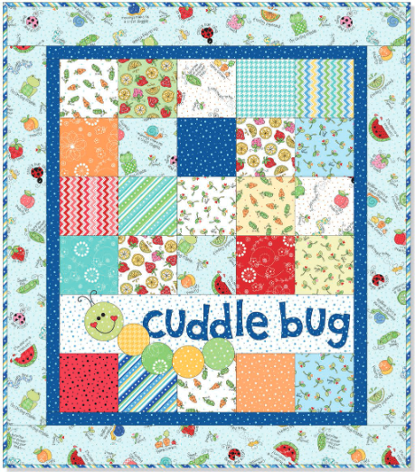 “Cuddle Bug Flannel” Free Pattern designed by Kim Christopherson from Maywood Studio