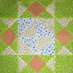 "Harry Loves Alice" 2019 Free Block of the Month Quilt from BOMquilts.com designed by TK Harrison. Block #2 - Girl's Favorite. Made by Meloney F.