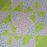 "Harry Loves Alice" 2019 Free Block of the Month Quilt from BOMquilts.com designed by TK Harrison. Block #3 - Hither & Yon. Made by Meloney F.
