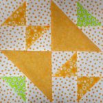 "Harry Loves Alice" 2019 Free Block of the Month Quilt from BOMquilts.com designed by TK Harrison. Block #6 - Old Maid's Puzzle. Made by Meloney F.