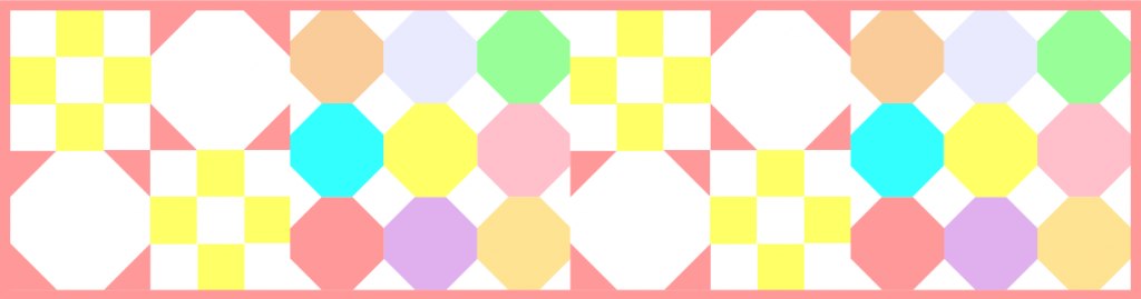 “Snowball Table Runner” Free Christmas in July Pattern designed by TK Harrison from BOMquilts.com!