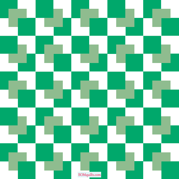 "Road to Grandma's House Smaller Lap Quilt" a Free "Christmas in July" Quilted Pattern. Designed by TK Harrison, Owner of BOMquilts.com!