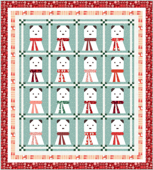 “A Beary Christmas” Free Christmas Pattern designed by Wendy Sheppard from Michael Miller Fabrics