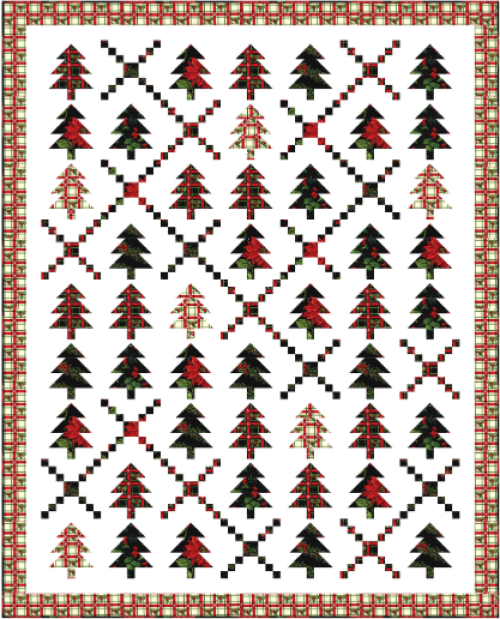 “Holiday Forest” a Free Christmas Pattern designed by Wendy Sheppard from Michael Miller Fabrics
