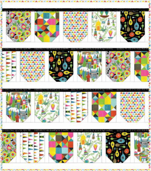 “Jubilee” Free Row Quilt Pattern designed by Michelle Engel Bencsko from Cloud 9 Fabrics