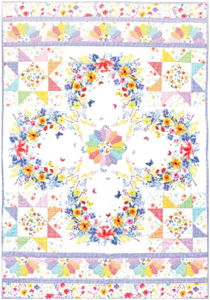 “Dreamscape” Free Easter Quilt Pattern designed by Heidi Pridemore from Michael Miller Fabrics