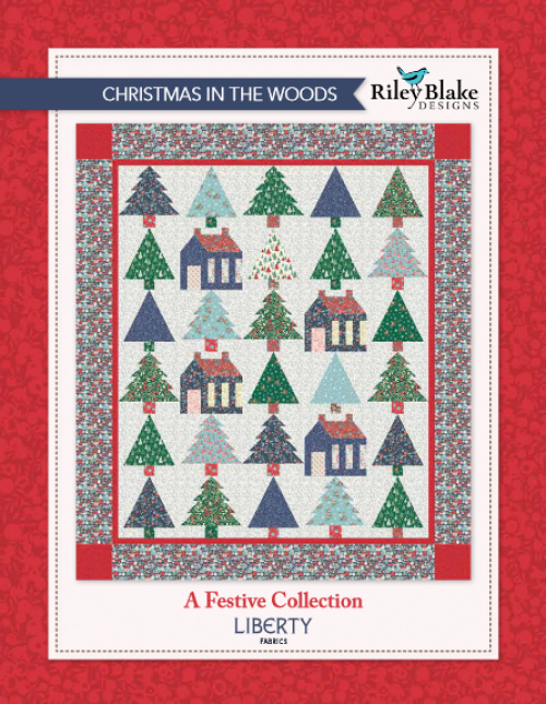 “Christmas in the Woods” is a Free Christmas Quilt Pattern designed & from Riley Blake Designs